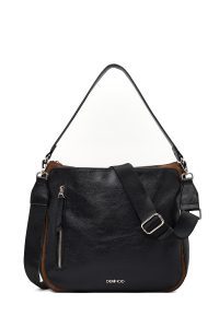 کیف زنانه مشکی بلند چرمی دری مد