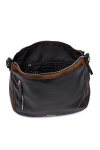 کیف زنانه مشکی بلند چرمی دری مد