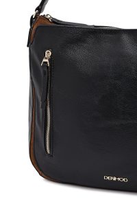 کیف زنانه مشکی بلند چرمی دری مد