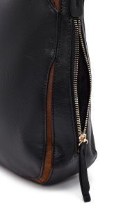 کیف زنانه مشکی بلند چرمی دری مد