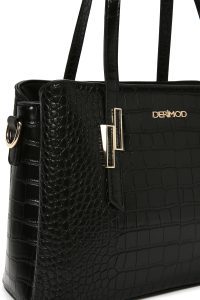 کیف زنانه مشکی بلند کروکو دری مد