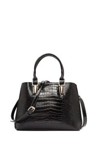 کیف زنانه مشکی بلند کروکو دری مد