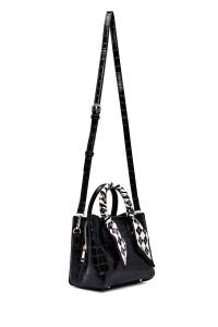 کیف زنانه مشکی بلند کروکو مینی دری مد