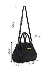 کیف زنانه مشکی بلند کلاسیک دری مد