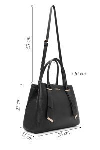 کیف زنانه مشکی بلند کژوال دری مد