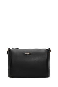 کیف زنانه مشکی بند زنجیری دری مد