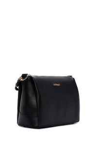 کیف زنانه مشکی بند زنجیری دری مد