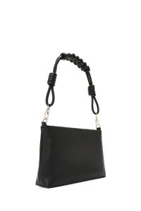 کیف زنانه مشکی بنددار بافته دری مد