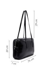 کیف زنانه مشکی بنددار دری مد