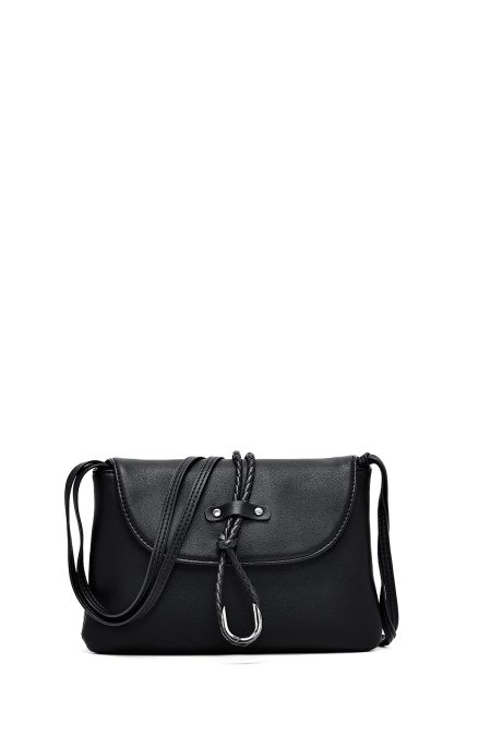 کیف زنانه مشکی بنددار دری مد