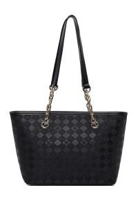 کیف زنانه مشکی طرح‌دار دری مد