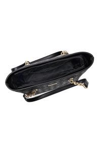 کیف زنانه مشکی طرح‌دار دری مد