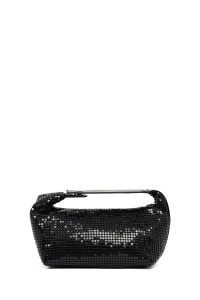 کیف زنانه مشکی مینی پولک‌دار دری مد