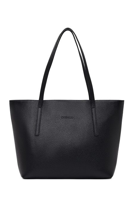 کیف زنانه مشکی چرمی دری مد