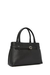 کیف زنانه مشکی چرمی کلاسیک دری مد