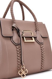 کیف زنانه ویژن بلند با جزئیات بافت دری مد