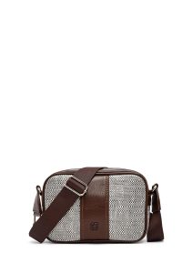 کیف زنانه کراس بادی قهوه‌ای دوشی بلند دری مد