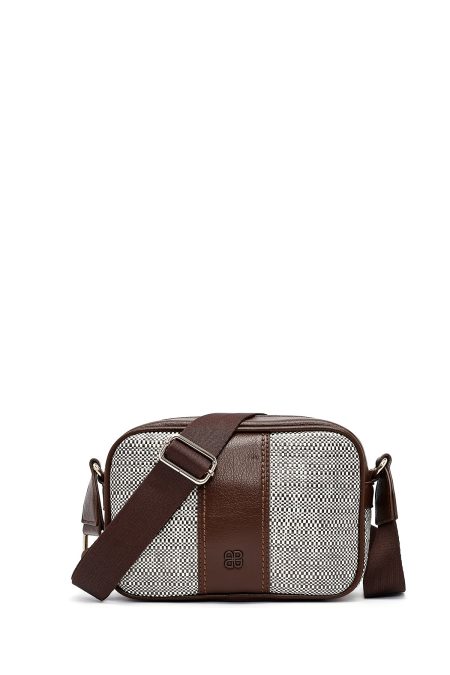 کیف زنانه کراس بادی قهوه‌ای دوشی بلند دری مد