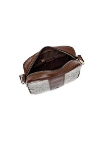 کیف زنانه کراس بادی قهوه‌ای دوشی بلند دری مد