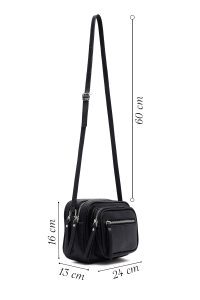 کیف زنانه کراس بادی مشکی دوشی بلند دری مد