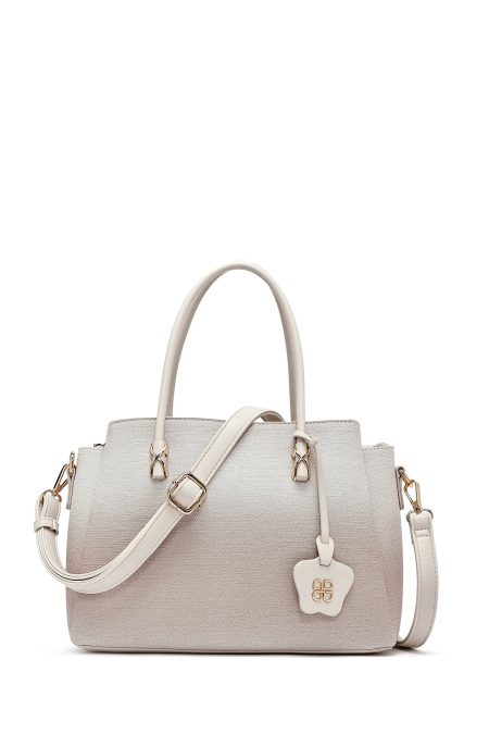 کیف زنانه کرم بلند طرح‌دار دری مد