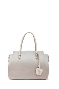 کیف زنانه کرم بلند طرح‌دار دری مد