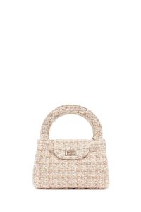 کیف زنانه کرم بلند مینی دری مد