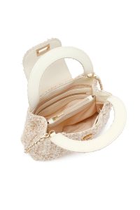 کیف زنانه کرم بلند مینی دری مد