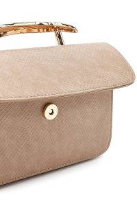 کیف زنانه کرم بلند چاپی مینی دری مد