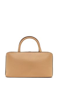 کیف زنانه کرم بلند چرمی دری مد