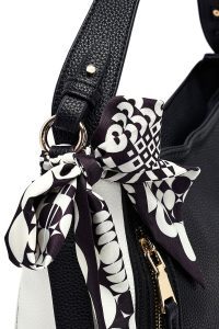 کیف زنانه کلاسیک مشکی بند بلند دوشی دری مد