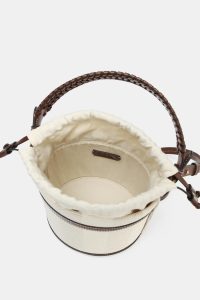 کیف سطلی زنانه برزنتی راه‌راه زارا – ZARA