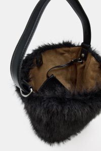 کیف سطلی زنانه خز مصنوعی زارا – ZARA
