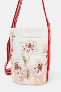 کیف سطلی زنانه پارچه‌ای فانتزی کوچک زارا – ZARA