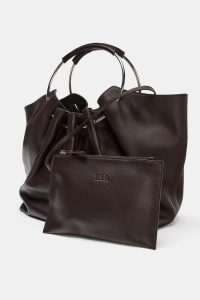 کیف سطلی زنانه چرمی با بند سخت زارا – ZARA