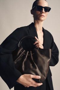 کیف سطلی زنانه چرمی با بند سخت زارا – ZARA
