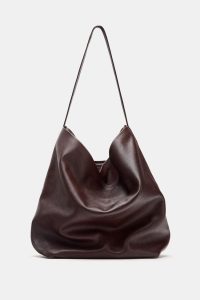 کیف سطلی زنانه چرمی دو محفظه‌ای زارا – ZARA