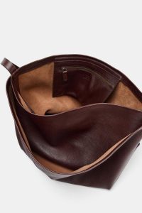 کیف سطلی زنانه چرمی دو محفظه‌ای زارا – ZARA