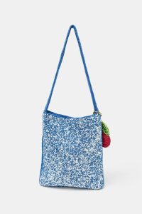 کیف سطلی زنانه کوچک منجوق‌دوزی فانتزی زارا – ZARA