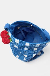 کیف سطلی زنانه کوچک منجوق‌دوزی فانتزی زارا – ZARA