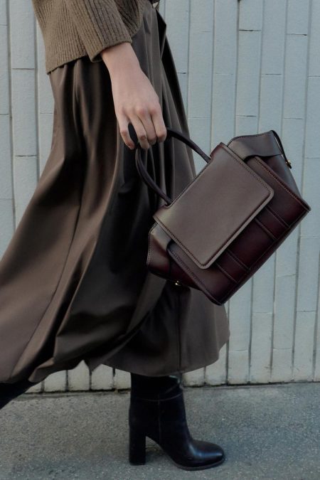 کیف شهری زنانه درب‌دار زارا – ZARA