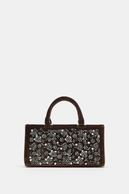 کیف شهری زنانه منجوق‌دوزی زارا – ZARA