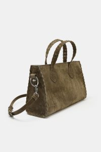 کیف شهری زنانه چرمی بافت‌دار زارا – ZARA
