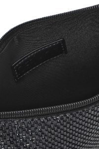 کیف مجلسی زنانه مشکی بند بلند زنجیری نگین‌دار دری مد