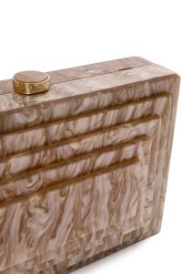 کیف مینی کلاچ زنانه بژ بند بلند دری مد