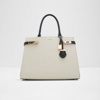 کیف چرم زنانه سفید مشکی MANILLA  -ALDO