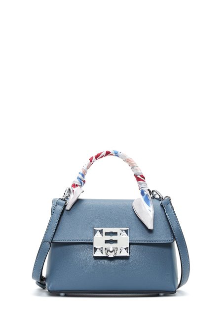 کیف کراس بادی زنانه آبی بلند با جزئیات اکسسوری مینی دری مد