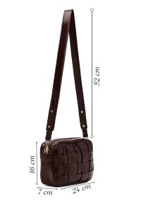 کیف کراس بادی زنانه بوردو بلند بافت دری مد