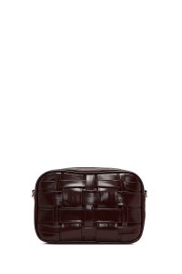 کیف کراس بادی زنانه بوردو بلند بافت دری مد