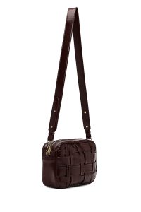 کیف کراس بادی زنانه بوردو بلند بافت دری مد